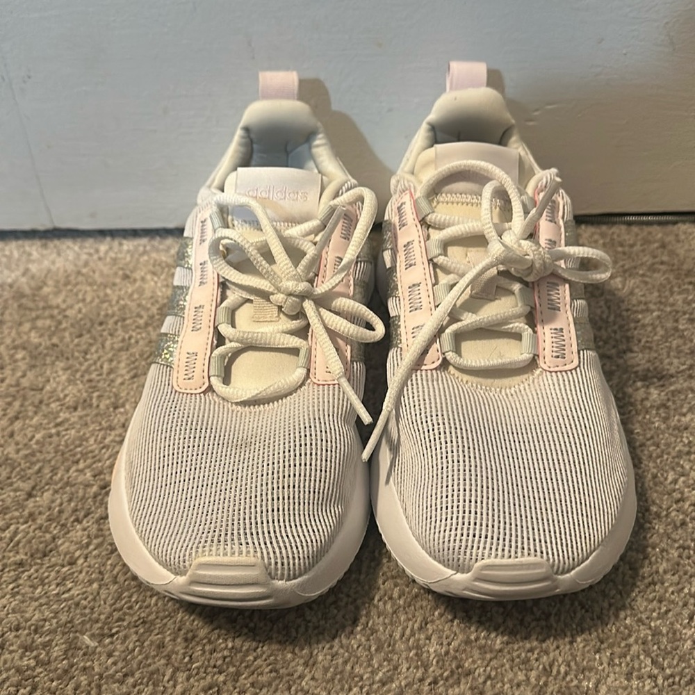 White Adidas Sneakers - Barely Worn